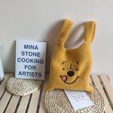 winter cartoon handbags plush shoulder bag - El Descuento Tienda